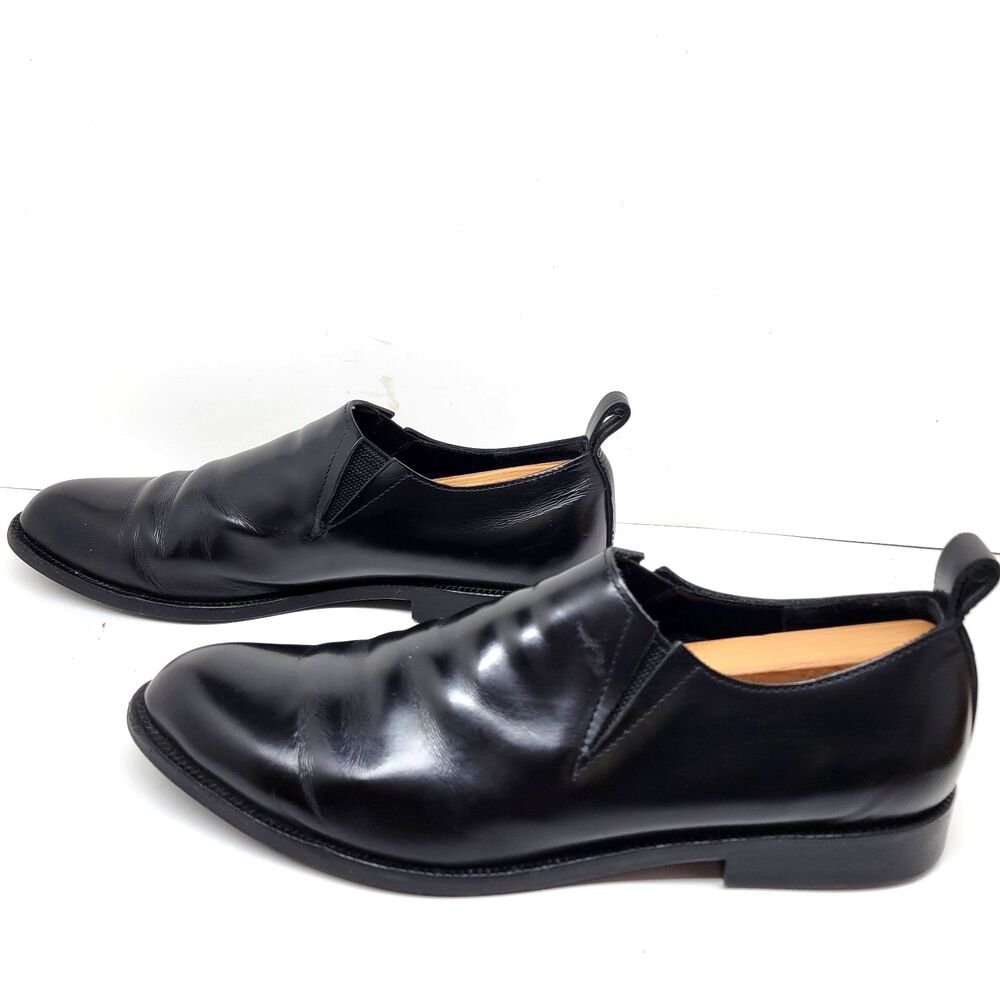 Comme Des Garcons Black Leather Loafers 24cm Womens US 7 Mens US 6 - Picture 12 of 16